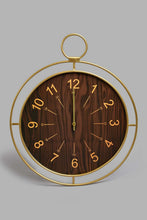 Load image into Gallery viewer, Redtag-Gold-Metal-Pendulum-Ring-Big-Circular-Clock-Wall-Clock-Home-Decor-