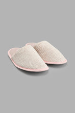 تنزيل الصورة على معرض الصور، Redtag-Pink-Closed-Toe-Slipper-With-Lurex-Thread-Colour:Pink,-Filter:Women's-Footwear,-New-In,-New-In-Women-FOO,-Non-Sale,-S22A,-Section:Women,-Women-Slippers-Women's-