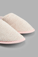 تنزيل الصورة على معرض الصور، Redtag-Pink-Closed-Toe-Slipper-With-Lurex-Thread-Colour:Pink,-Filter:Women's-Footwear,-New-In,-New-In-Women-FOO,-Non-Sale,-S22A,-Section:Women,-Women-Slippers-Women's-