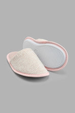 تنزيل الصورة على معرض الصور، Redtag-Pink-Closed-Toe-Slipper-With-Lurex-Thread-Colour:Pink,-Filter:Women's-Footwear,-New-In,-New-In-Women-FOO,-Non-Sale,-S22A,-Section:Women,-Women-Slippers-Women's-