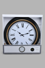 Load image into Gallery viewer, Redtag-Black-Modern-Roman-Wall-Clock-Wall-Clock-Home-Decor-