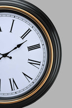 Load image into Gallery viewer, Redtag-Black-Modern-Roman-Wall-Clock-Wall-Clock-Home-Decor-