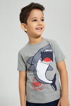 تنزيل الصورة على معرض الصور، Redtag-Grey-Dino-Applique-Shorts-Set-Boys-Sets,-Colour:Grey,-Filter:Boys-(2-to-8-Yrs),-New-In,-New-In-BOY,-Non-Sale,-S22A,-Section:Kidswear-Boys-2 to 8 Years