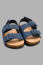 Load image into Gallery viewer, Redtag-Navy-Cork-Sandal-Cork-Infant-Boys-1 to 3 Years