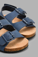 Load image into Gallery viewer, Redtag-Navy-Cork-Sandal-Cork-Infant-Boys-1 to 3 Years