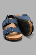Load image into Gallery viewer, Redtag-Navy-Cork-Sandal-Cork-Infant-Boys-1 to 3 Years