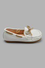 Load image into Gallery viewer, Redtag-White-Moccasin-Moccasins-Infant-Boys-1 to 3 Years