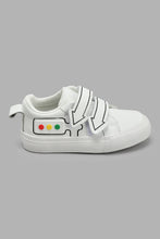 Load image into Gallery viewer, Redtag-White-Signal-Light-Print-Sneaker-Sneakers-Infant-Boys-1 to 3 Years