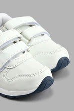 Load image into Gallery viewer, Redtag-White-Star-Trim-Slim-Runner-Colour:White,-Filter:Boys-Footwear-(1-to-3-Yrs),-INB-Casual-Shoes,-New-In,-New-In-INB-FOO,-Non-Sale,-S22A,-Section:Kidswear-Infant-Boys-1 to 3 Years