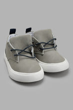 Load image into Gallery viewer, Redtag-Grey-Lace-Up-Plimsoll-Plimsolls-Infant-Boys-1 to 3 Years