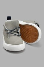 Load image into Gallery viewer, Redtag-Grey-Lace-Up-Plimsoll-Plimsolls-Infant-Boys-1 to 3 Years