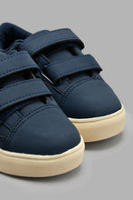 Load image into Gallery viewer, Redtag-Navy-Double-Velcro-Sneaker-Sneakers-Infant-Boys-1 to 3 Years