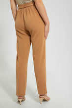 Load image into Gallery viewer, Redtag-Sand-Cargo-Pant-With-Belt-Trousers-Women's-0