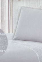 تنزيل الصورة على معرض الصور، Redtag-Grey-2-Pieces-Duvet-Cover-Set-With-Lace-(Single-Size)-Duvet-Covers-Home-Bedroom-