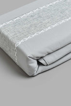 تنزيل الصورة على معرض الصور، Redtag-Grey-2-Pieces-Duvet-Cover-Set-With-Lace-(Single-Size)-Duvet-Covers-Home-Bedroom-