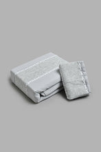 تنزيل الصورة على معرض الصور، Redtag-Grey-2-Pieces-Duvet-Cover-Set-With-Lace-(Single-Size)-Duvet-Covers-Home-Bedroom-