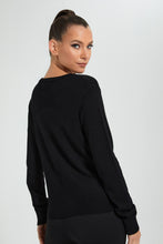 تنزيل الصورة على معرض الصور، Redtag-Black-Cardigan-With-Gold-Buttons-Celebrity-Pullovers,-Colour:Black,-Filter:Women's-Clothing,-New-In,-New-In-LDC,-Non-Sale,-S22A,-Section:Women,-TBL-Women's-