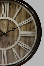 Load image into Gallery viewer, Redtag-Brown-Antique-Finish-Wall-Clock-Colour:Brown,-Filter:Home-Decor,-HMW-HOM-Wall-Clock,-New-In,-New-In-HMW-HOM,-Non-Sale,-S22A,-Section:Homewares-Home-Decor-