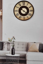 Load image into Gallery viewer, Redtag-Brown-Roman-Elegant-Wall-Clock-Colour:Brown,-Filter:Home-Decor,-HMW-HOM-Wall-Clock,-New-In,-New-In-HMW-HOM,-Non-Sale,-S22A,-Section:Homewares-Home-Decor-