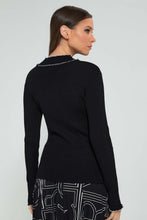 تنزيل الصورة على معرض الصور، Redtag-Black-Pullover-With-Contrast-Tipping-Celebrity-Pullovers,-Colour:Black,-Filter:Women's-Clothing,-New-In,-New-In-LDC,-Non-Sale,-S22A,-Section:Women,-TBL-Women's-