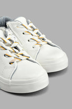 Load image into Gallery viewer, Redtag-White-Lace-Up-Sneaker-Colour:White,-Filter:Boys-Footwear-(1-to-3-Yrs),-INB-Casual-Shoes,-New-In,-New-In-INB-FOO,-Non-Sale,-S22A,-Section:Kidswear-Infant-Boys-1 to 3 Years