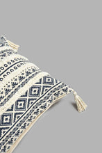 تنزيل الصورة على معرض الصور، Redtag-Beige/Blue-Textured-Tufted-Cushion-With-Fringes-BED-PHANTASMAGORIA-2,-Colour:Blue,-Filter:Home-Bedroom,-HMW-BED-Cushions,-New-In,-New-In-HMW-BED,-Non-Sale,-S22A,-Section:Homewares-Home-Bedroom-