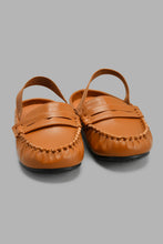 Load image into Gallery viewer, Redtag-Brown-Mule-With-Elastic-Back-Strap-Mules-Infant-Boys-1 to 3 Years