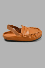 Load image into Gallery viewer, Redtag-Brown-Mule-With-Elastic-Back-Strap-Mules-Infant-Boys-1 to 3 Years