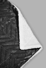 Load image into Gallery viewer, Redtag-Grey-Textured-Velvet-&-Sherpa-Reversible-Throw-Throws-Home-Bedroom-