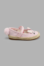 Load image into Gallery viewer, Redtag-Pale-Pink-Bunny-Espadrilles-Colour:Pink,-Filter:Girls-Footwear-(1-to-3-Yrs),-ING-Casual-Shoes,-New-In,-New-In-ING-FOO,-Non-Sale,-S22A,-Section:Kidswear-Infant-Girls-1 to 3 Years
