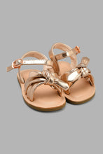 Load image into Gallery viewer, Redtag-Pink-Bow-Trim-Sandal-Sandals-Infant-Girls-1 to 3 Years
