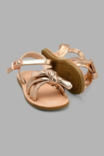 Load image into Gallery viewer, Redtag-Pink-Bow-Trim-Sandal-Sandals-Infant-Girls-1 to 3 Years