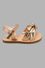 Load image into Gallery viewer, Redtag-Pink-Bow-Trim-Sandal-Sandals-Infant-Girls-1 to 3 Years