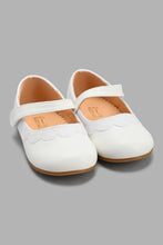 Load image into Gallery viewer, Redtag-White-Glitter-Trim-Ballerina-Ballerinas-Infant-Girls-1 to 3 Years