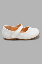 Load image into Gallery viewer, Redtag-White-Glitter-Trim-Ballerina-Ballerinas-Infant-Girls-1 to 3 Years