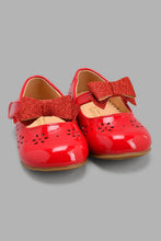 Load image into Gallery viewer, Redtag-Red-Bow-Trim-Ballerina-Ballerinas-Infant-Girls-1 to 3 Years