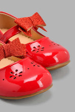 Load image into Gallery viewer, Redtag-Red-Bow-Trim-Ballerina-Ballerinas-Infant-Girls-1 to 3 Years