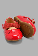Load image into Gallery viewer, Redtag-Red-Bow-Trim-Ballerina-Ballerinas-Infant-Girls-1 to 3 Years