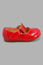 Load image into Gallery viewer, Redtag-Red-Bow-Trim-Ballerina-Ballerinas-Infant-Girls-1 to 3 Years