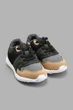 Load image into Gallery viewer, Redtag-Black-Polka-Dot-Sole-Trainer-Colour:Black,-Filter:Boys-Footwear-(1-to-3-Yrs),-INB-Casual-Shoes,-New-In,-New-In-INB-FOO,-Non-Sale,-S22A,-Section:Kidswear-Infant-Boys-1 to 3 Years