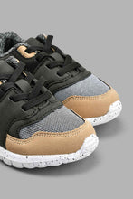 Load image into Gallery viewer, Redtag-Black-Polka-Dot-Sole-Trainer-Colour:Black,-Filter:Boys-Footwear-(1-to-3-Yrs),-INB-Casual-Shoes,-New-In,-New-In-INB-FOO,-Non-Sale,-S22A,-Section:Kidswear-Infant-Boys-1 to 3 Years