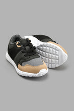 Load image into Gallery viewer, Redtag-Black-Polka-Dot-Sole-Trainer-Colour:Black,-Filter:Boys-Footwear-(1-to-3-Yrs),-INB-Casual-Shoes,-New-In,-New-In-INB-FOO,-Non-Sale,-S22A,-Section:Kidswear-Infant-Boys-1 to 3 Years