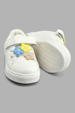 Load image into Gallery viewer, Redtag-White-Floral-Trim-Sneaker-Colour:White,-Filter:Girls-Footwear-(1-to-3-Yrs),-ING-Casual-Shoes,-New-In,-New-In-ING-FOO,-Non-Sale,-S22A,-Section:Kidswear-Infant-Girls-1 to 3 Years