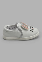 تنزيل الصورة على معرض الصور، Redtag-White-Bunny-Plimsolls-Plimsolls-Infant-Girls-1 to 3 Years