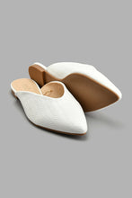 تنزيل الصورة على معرض الصور، Redtag-White-Closed-Toe-Woven-Mule-Colour:White,-Filter:Women's-Footwear,-New-In,-New-In-Women-FOO,-Non-Sale,-S22A,-Section:Women,-Women-Casual-Shoes-Women's-