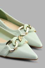 Load image into Gallery viewer, Redtag-Mint-Pointy-Shoe-With-Trim-Colour:Mint,-Filter:Women's-Footwear,-New-In,-New-In-Women-FOO,-Non-Sale,-S22A,-Section:Women,-Women-Casual-Shoes-Women's-