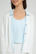 Load image into Gallery viewer, Redtag-White-Collared-Top-With-Inner-Blouses-Senior-Girls-9 to 14 Years