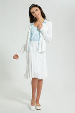 Load image into Gallery viewer, Redtag-White-Collared-Top-With-Inner-Blouses-Senior-Girls-9 to 14 Years