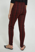 تنزيل الصورة على معرض الصور، Redtag-Red/Black-Plaid-Trouser-Cargo-Pants-Senior-Girls-9 to 14 Years