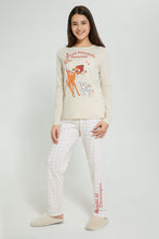 تنزيل الصورة على معرض الصور، Redtag-Beige-Bambi-Pajama-Sets-Pyjama-Sets-Senior-Girls-9 to 14 Years